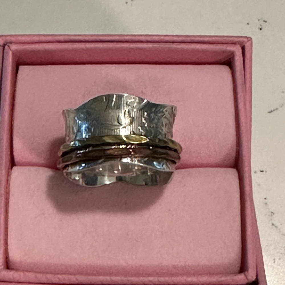 Elegant Silver Spinner Ring